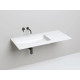 Раковина Salini S-Sense Marea 10 1802110G 74,7x40 см, встраиваемая снизу, белый глянец