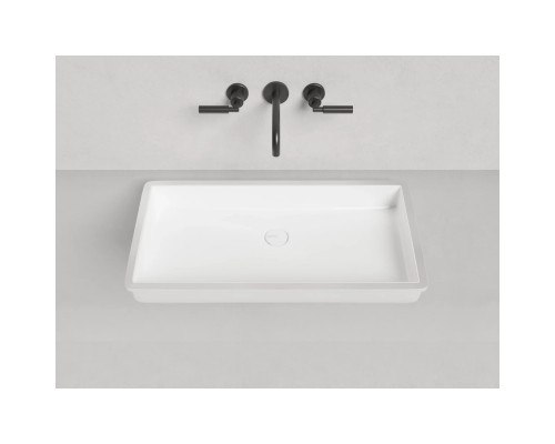 Раковина Salini S-Sense Marea 10 1802110G 74,7x40 см, встраиваемая снизу, белый глянец