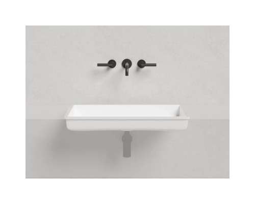 Раковина Salini S-Sense Marea 10 1802110G 74,7x40 см, встраиваемая снизу, белый глянец