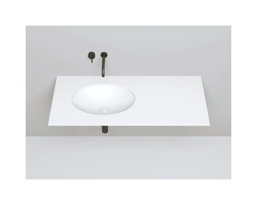 Раковина Salini S-Sense Marea 11 1802111G 55x40 см, встраиваемая снизу, белый глянец