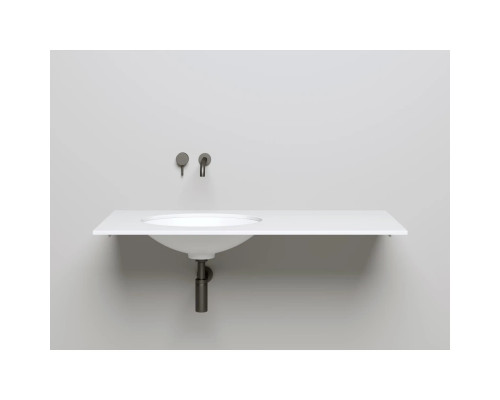 Раковина Salini S-Sense Marea 11 1802111G 55x40 см, встраиваемая снизу, белый глянец