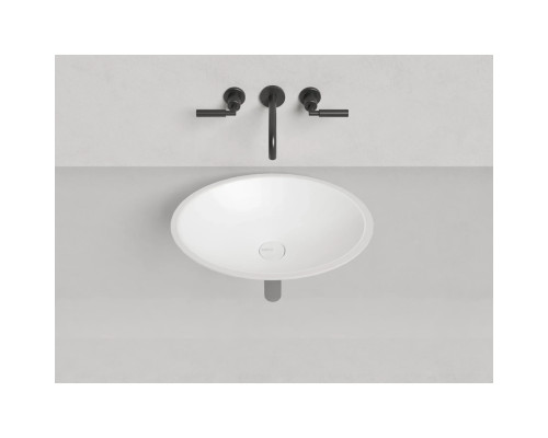 Раковина Salini S-Sense Marea 11 1802111G 55x40 см, встраиваемая снизу, белый глянец