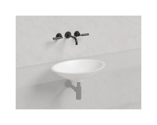 Раковина Salini S-Sense Marea 11 1802111G 55x40 см, встраиваемая снизу, белый глянец