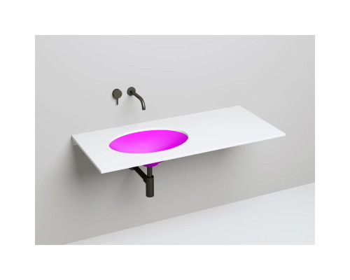 Раковина Salini S-Sense Marea 11 1802111GF 55x40 см, встраиваемая снизу, покраска по RAL глянец полностью