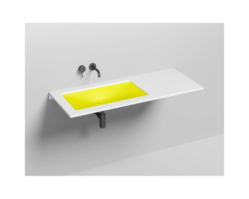 Раковина Salini S-Stone Marea 13 1802213MF 70x40 см, встраиваемая снизу, покраска по RAL матовый полностью