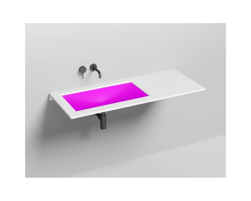 Раковина Salini S-Stone Marea 13 1802213MF 70x40 см, встраиваемая снизу, покраска по RAL матовый полностью