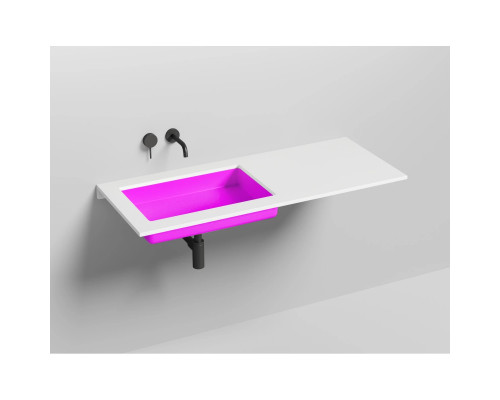 Раковина Salini S-Stone Marea 12 1802214MF 60x40 см, встраиваемая снизу, покраска по RAL матовый полностью