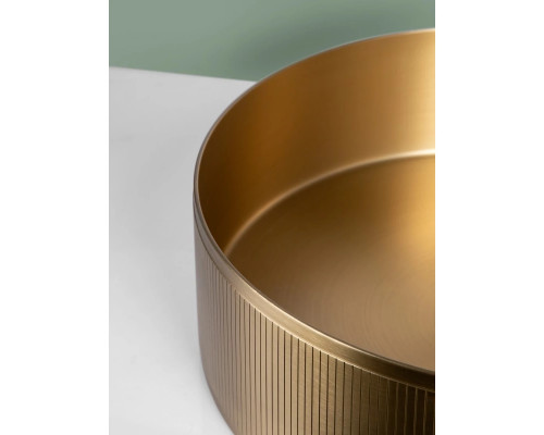 Раковина-чаша AltroBagno Costoso AltroBagnoCostoso001005OrSp 40,2x40,2 см, накладная, золотой матовый