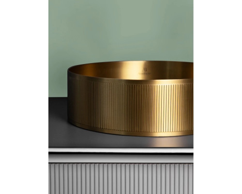 Раковина-чаша AltroBagno Costoso AltroBagnoCostoso001005OrSp 40,2x40,2 см, накладная, золотой матовый