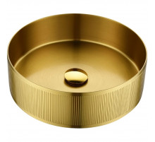 Раковина-чаша AltroBagno Costoso AltroBagnoCostoso001005OrSp 40,2x40,2 см, накладная, золотой матовый