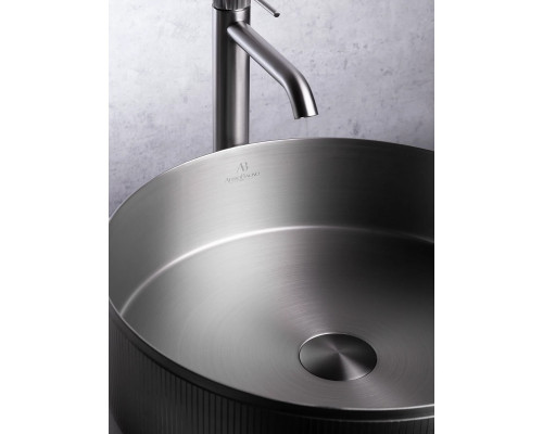 Раковина-чаша AltroBagno Costoso AltroBagnoCostoso001006MtGr 40,2x40,2 см, накладная, оружейная сталь