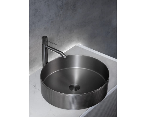 Раковина-чаша AltroBagno Costoso AltroBagnoCostoso001006MtGr 40,2x40,2 см, накладная, оружейная сталь