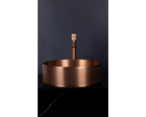 Раковина-чаша AltroBagno Costoso AltroBagnoCostoso001007RaSp 40,2x40,2 см, накладная, медь матовая