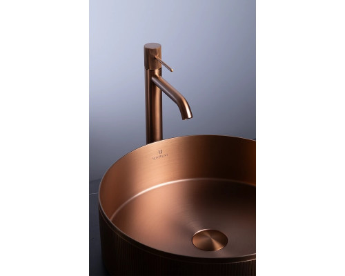 Раковина-чаша AltroBagno Costoso AltroBagnoCostoso001007RaSp 40,2x40,2 см, накладная, медь матовая