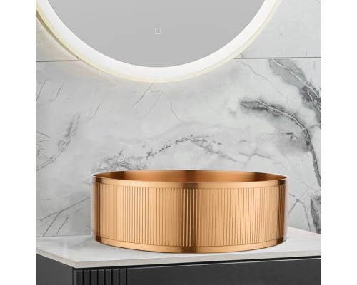 Раковина-чаша AltroBagno Costoso AltroBagnoCostoso001007RaSp 40,2x40,2 см, накладная, медь матовая