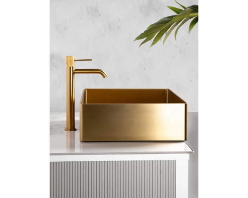 Раковина-чаша AltroBagno Accordo AltroBagnoAccordo001009OrSp 50x40 см, накладная, золотой матовый