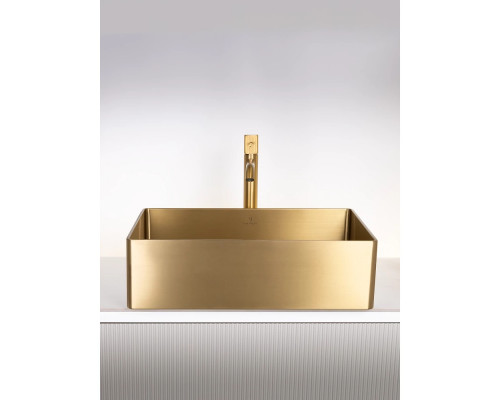 Раковина-чаша AltroBagno Accordo AltroBagnoAccordo001009OrSp 50x40 см, накладная, золотой матовый