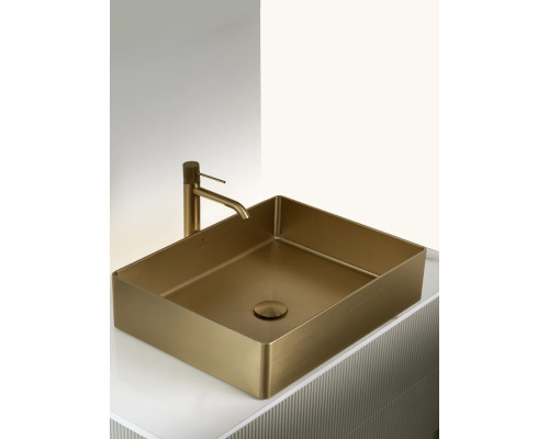 Раковина-чаша AltroBagno Accordo AltroBagnoAccordo001009OrSp 50x40 см, накладная, золотой матовый