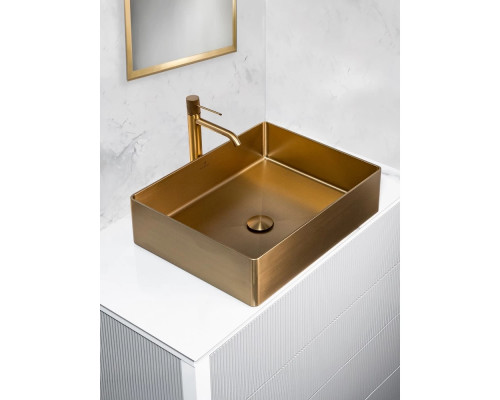 Раковина-чаша AltroBagno Accordo AltroBagnoAccordo001009OrSp 50x40 см, накладная, золотой матовый