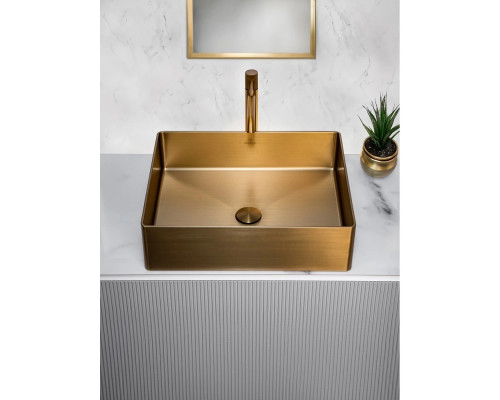 Раковина-чаша AltroBagno Accordo AltroBagnoAccordo001009OrSp 50x40 см, накладная, золотой матовый