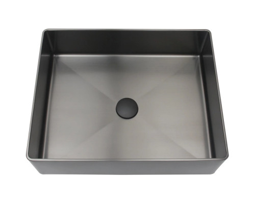 Раковина-чаша AltroBagno Accordo AltroBagnoAccordo001010MtGr 50x40 см, накладная, оружейная сталь