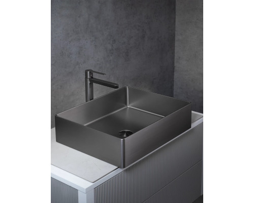 Раковина-чаша AltroBagno Accordo AltroBagnoAccordo001010MtGr 50x40 см, накладная, оружейная сталь