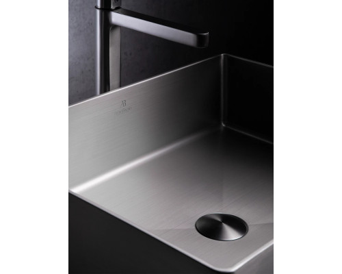 Раковина-чаша AltroBagno Accordo AltroBagnoAccordo001010MtGr 50x40 см, накладная, оружейная сталь