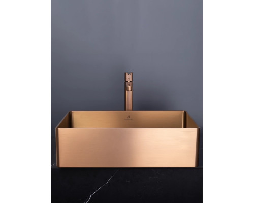 Раковина-чаша AltroBagno Accordo AltroBagnoAccordo001011RaSp 50x40 см, накладная, медь матовая