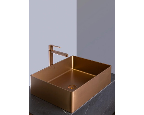 Раковина-чаша AltroBagno Accordo AltroBagnoAccordo001011RaSp 50x40 см, накладная, медь матовая