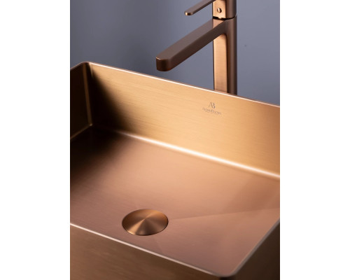 Раковина-чаша AltroBagno Accordo AltroBagnoAccordo001011RaSp 50x40 см, накладная, медь матовая