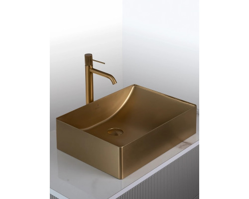 Раковина-чаша AltroBagno Futuro AltroBagnoFuturo001013OrSp 49,6x34,6 см, накладная, золотой матовый