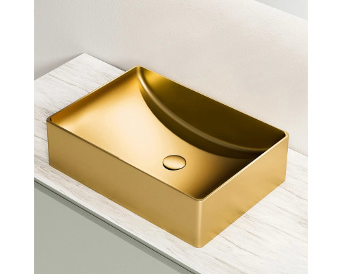 Раковина-чаша AltroBagno Futuro AltroBagnoFuturo001013OrSp 49,6x34,6 см, накладная, золотой матовый