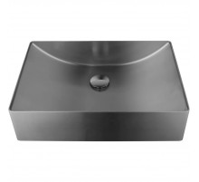 Раковина-чаша AltroBagno Futuro AltroBagnoFuturo001014MtGr 49,6x34,6 см, накладная, оружейная сталь