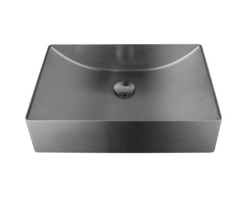 Раковина-чаша AltroBagno Futuro AltroBagnoFuturo001014MtGr 49,6x34,6 см, накладная, оружейная сталь