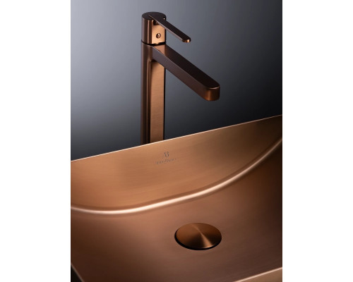 Раковина-чаша AltroBagno Futuro AltroBagnoFuturo001015RaSp 49,6x34,6 см, накладная, медь матовая