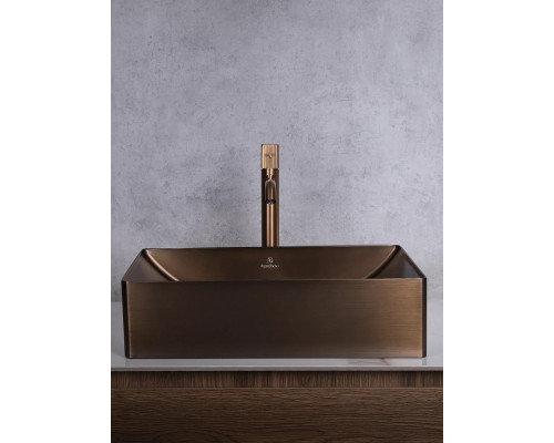 Раковина-чаша AltroBagno Futuro AltroBagnoFuturo001016BrAn 49,6x34,6 см, накладная, состаренная бронза