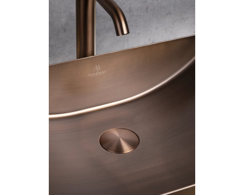 Раковина-чаша AltroBagno Futuro AltroBagnoFuturo001016BrAn 49,6x34,6 см, накладная, состаренная бронза