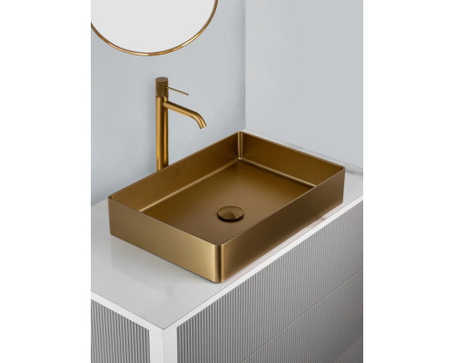 Раковина-чаша AltroBagno Astro AltroBagnoAstro001017OrSp 51x36 см, накладная, золотой матовый