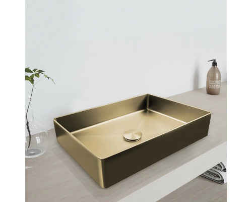 Раковина-чаша AltroBagno Astro AltroBagnoAstro001017OrSp 51x36 см, накладная, золотой матовый