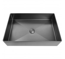 Раковина-чаша AltroBagno Astro AltroBagnoAstro001018MtGr 51x36 см, накладная, оружейная сталь