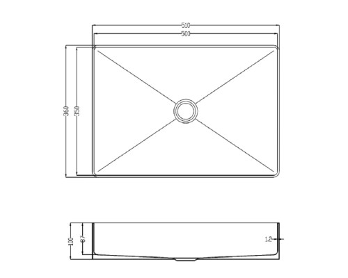 Раковина-чаша AltroBagno Astro AltroBagnoAstro001020BrAn 51x36 см, накладная, состаренная бронза