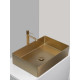 Раковина-чаша AltroBagno Solido AltroBagnoSolido001021OrSp 60x40 см, накладная, золотой матовый