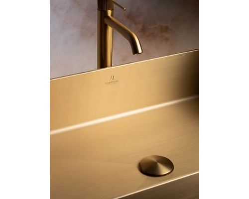 Раковина-чаша AltroBagno Solido AltroBagnoSolido001021OrSp 60x40 см, накладная, золотой матовый
