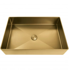 Раковина-чаша AltroBagno Solido AltroBagnoSolido001021OrSp 60x40 см, накладная, золотой матовый