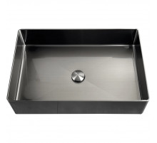 Раковина-чаша AltroBagno Solido AltroBagnoSolido001022MtGr 60x40 см, накладная, оружейная сталь