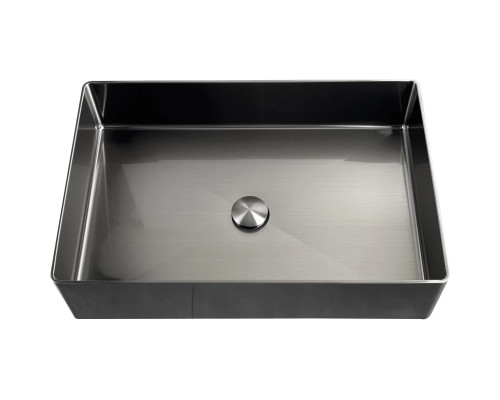 Раковина-чаша AltroBagno Solido AltroBagnoSolido001022MtGr 60x40 см, накладная, оружейная сталь