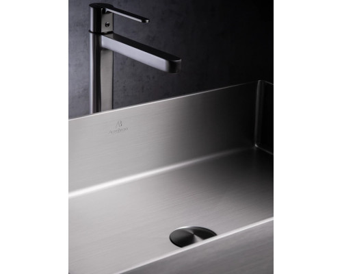 Раковина-чаша AltroBagno Solido AltroBagnoSolido001022MtGr 60x40 см, накладная, оружейная сталь