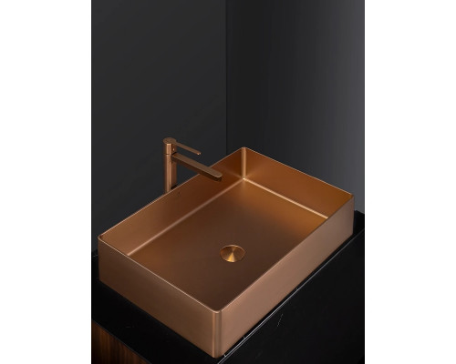 Раковина-чаша AltroBagno Solido AltroBagnoSolido001023RaSp 60x40 см, накладная, медь матовая
