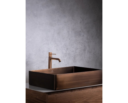 Раковина-чаша AltroBagno Solido AltroBagnoSolido001024BrAn 60x40 см, накладная, состаренная бронза