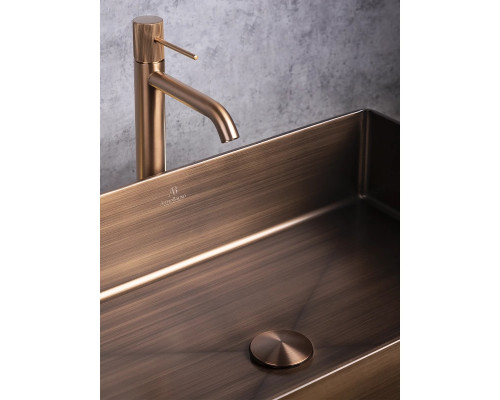 Раковина-чаша AltroBagno Solido AltroBagnoSolido001024BrAn 60x40 см, накладная, состаренная бронза